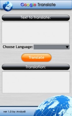 Google Translate Widget